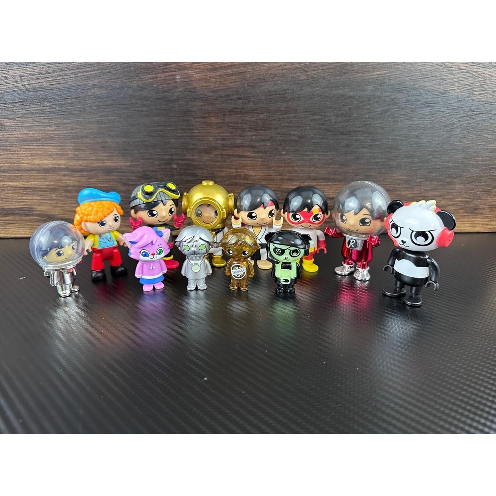 Ryans World Toy Figure Lot Red Titan Combo Panda Alpha Lexa Astronaut 11pc